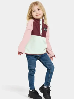 Cheap Monte Kids' Half Button Fleecepaidat & Välikerrokset|Fleecetakit & Fleecepaidat