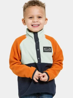 Outlet Monte Kids' Half Button Fleecepaidat & Välikerrokset|Fleecetakit & Fleecepaidat