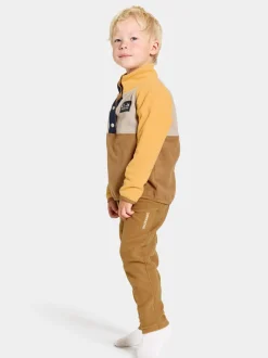 Outlet Monte Kids' Half Button Fleecepaidat & Välikerrokset|Fleecetakit & Fleecepaidat