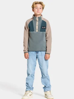 Hot Yokto Kids' half button Fleecepaidat & Välikerrokset|Fleecetakit & Fleecepaidat